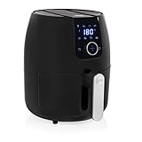 Princess 182025 Digital Aerofryer XXL - Freidora de Aire Caliente Fácil de Limpiar, Capacidad 4.5 Litros, 1500 W, Negro