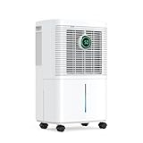 Innvitop 12L Deshumidificador de Humedad, 3 Modos de Deshumidificación, Pantalla Digital, Temporizador 24H, Deshumificador Eléctrico Silencioso, Drenaje Continuo, Deshumidificador de Habitaciones