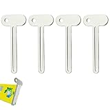 SGERUFZ 4 Piezas Tubenpresse de Acero Inoxidable, Exprimidor de Tubos para Pasta de Dientes, Gel de Pelo, Crema de Manos, Cosméticos