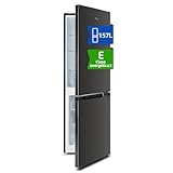 CHiQ FBM157L42 - Frigorífico Combi independiente 157L, 144 cm de alto, 47 cm de ancho, Compresor con 12 años de garantía, Tecnología Low Frost,39 dB, Puerta reversible, Diseño delgado en negro