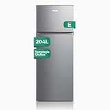 SVAN Frigorífico Combi 2 Puertas Inox SF145502EX Capacidad 204 Litros, Bajo Nivel Sonoro, Eficiencia Energética Clase E [Clase de eficiencia energética E]