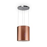 Klarstein Campana Isla de Cocina, Extractor para Islas Con Flujo de Aire 558m³/h, Diseño Candelabro, Filtros de Carbón Activo