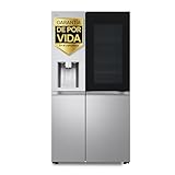 LG GSXE90MBAD - Frigorífico Side by Side, Serie 900, Instaview Door-In-Door, Clasificación D, 628 L, Acero texturizado antihuellas,