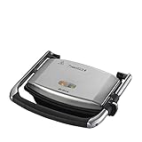 Ariete Grill y Plancha Eléctrica Slim 1911 - Doble Función y Sandwichera, 1000 W, Acero Inoxidable, Color Plata