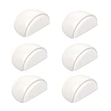 6 Un. TOPE Puerta madera lacada blanca adhesivo 47x38x23MM
