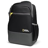 National Geographic Mochila Cámara para DSLR o Mirrorless con Lentes, Compartimento para Portátil, Ultraligero, Divisor Acolchado Ajustable, Accesorio Trípode, Negro, M [Exclusivo ]