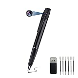 sakalaka Cámara Espía Pluma, Mini Cámara Pen Oculta 1080P HD, Portátil Cámara Espia con Grabación en Bucle y Toma de fotografías para Conferencias de Negocios y Aulas(Incluye 32 GBTarjeta SD)