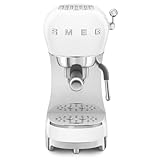 SMEG ECF02WHEU Máquina de café expreso, Plastic, Blanco