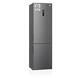 LG GBP62DSXGC - Frigorífico Combi No Frost, de 203 cm y 384 L, Frigorífico LG con Congelador, Frigorífico con Función DoorCooling, Compresor Smart Inverter y App, Color Inox Grafito Antihuellas