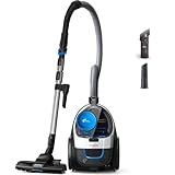 Philips PowerPro Compact FC9332/09 - Aspirador con Sistema Ciclonico sin Bolsa, Deposito 1.5 L, Filtro Antialergias, Facil de Limpiar