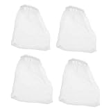 Bolsa de filtro de repuesto para aspiradora de peces, 4 bolsas de nailon reutilizables para cambiador de agua, calentador de acuario, termómetros, decoración de arena y grava