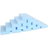 Lote de 50 esponjas mágicas de melamina para borrar las manchas persistentes en todas las superficies de la casa y de los sanitarios, así como los vehículos, zapatos, etc. -10 x 7 x 3 cm, color azul