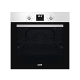 Cata Horno Multifunción Digital MDS 8007 X con 7 Funciones. Diplay Digital. Capacidad 80 L. Puerta Panorámica Full Glass. Iluminación Interior. Acabado en Inox y Cristal Negro