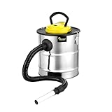 Dicogar Aspirador de Ceniza-Potencia de 1.200W-Capacidad de 20 L, 1200 W, 20 Liters, Amarillo