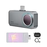 Mileseey TR256i Cámara Térmica para Android Tipo C, Carcasa Metálica de 20G, Rango de Medición de -15°C a 600°C, Resolución De 25 Hz, 256 x 192, 3 Mediciones de Calor y 11 Paletas
