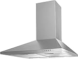 CIARRA CAS6201A Campana Extractor Cocina 60cm 370m³/h 40W Clase A - 3 Velocidades de Extracción -Luz LED - Acero Inoxidable