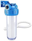 SMARDY Prefiltro 1' para conexión de Agua doméstica y Bomba de jardín, 5000 l/h de caudal – Filtro de Agua Resistente de 1' con Cartucho Lavable para Bombas, Piscinas y Sistemas de Agua doméstica