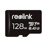 Reolink Tarjeta de Memoria 128GB microSDHC, Clase 10, Tarjeta de Memoria TF A2 U3 Compatible con Cámara de Seguridad Reolink