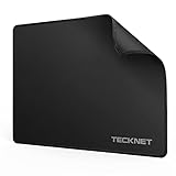 TECKNET L Alfombrilla Ratón Gaming - 270x210x3mm Mouse Pad con Base Goma Antideslizante, Superficie Impermeable, Bordes Cosidos, Seguimiento Suave y Preciso, Compatible con Ratones Láser y Ópticos