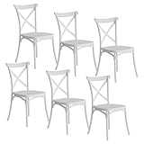 7H SEVEN HOUSE Pack 6 Sillas para Catering Apilables Caroline 45x40x87.5cm 7house