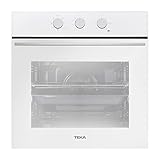 Teka HSB 610 - Horno Multifunción de 60 cm, Sistema de Limpieza HydroCleanECO, Con 6 Funciones de Cocinado, Sistema de 1 Guía Plus-Extension, Color Blanco