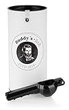 Buddy's Bar – Exprimidor de limón, exprimidor de aluminio de calidad, apto para alimentos y apto para lavavajillas, negro y 21cm de largo para una fuerza de compresión óptima