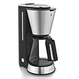 WMF Kitchenminis - Cafetera Aroma de goteo con vaso de cristal, cafetera de filtro para hasta 4 tazas de café, programa antical, indicador agua, display digital, filtro extraible, 760 W