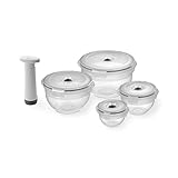 Compactor Set de 4 Cajas Redondas ASPIFRESH para Alimentos con Bomba
