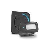 Aktivstar Sensor de Movimiento con Sonido Alarma para entradas/Sensor de Movimiento para Casa y Comercios,Timbre Inalámbrico para Puerta,Alarma de Seguridad,Detector de Presencia Portátil,Negro