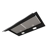 Campana decorativa integrada 60cm BOSCH DBB67AM60 con 3 niveles de extracci+¦n Cristal Negro