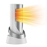 LuLuanping Calefactor Bajo Consumo, 800W Calentador Electrico Bajo Consumo, Ventilador Calefactor Cerámico, Ahorro de Energía, Protección Contra Sobrecalentamiento y Vuelco, para Baño/Cuarto