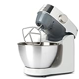 Kenwood Prospero+ KHC29.H0WH - Robot de Cocina Multifunción, Bol 4,3L, Mezclar, Batir y Amasar, Batidora de Vaso de Cristal 1.5L, Procesador de Alimentos 1.4L con Tres Discos y Exprimidor, Blanco