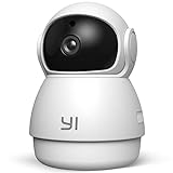 YI Cámara de Vigilancia 1080p Dome Guard Camara IP Sistema de Seguridad WiFi de Interior Full HD, Detección de Movimiento, Visión Nocturna, Audio de 2 Vias y Nube con App para iOS y Android (Blanco)