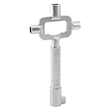 QWORK® Corta Llave De Construcción Universal, Multi Propósito Cilindro Calibre, La Llave Maestra, Aleación De Zinc