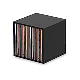 Glorious DJ Record Box black 110 - Tiene capacidad para 110 discos de 12', apilables con otras cajas de discos de Glorious, negro