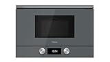 Teka ML 8220 BIS L - Microondas de Integración + Grill, Urban Colors Edition, Base Cerámica, 5 Niveles de Potencia, 9 Menús de Acceso Directo, Color Cristal Stone Grey