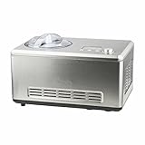 H.Koenig HF320 Máquina para Hacer Helados, 180 W, Acero Inoxidable