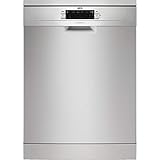 AEG FFB53600Z Lavavajillas de 60 cm, 13 Cubiertos, Tecnología AirDry, Desconexión Automática, 5 Programas a 4 temperaturas, SoftPikes, Cestos Regulables, Motor Inverter, 44 dBA, Inox, Clase D