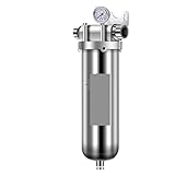 Filtro de acuario Prefiltro de acero inoxidable for sedimentos de tubería principal doméstica de flujo completo, sistema de filtro de agua purificador de agua del grifo de agua de pozo ( Color : 6t 1