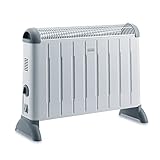 Delonghi HCM 2030 Calentador Eléctrico, 750/1250/2000 W, Gris/Blanco