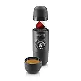 WACACO Minipresso NS, Cafetera Espresso Portatil, Compatible con Cápsula NS (Nespresso Cápsulas Originales y Compatibles), Operación Manual, Mini Cafetera de Viaje, para Camping