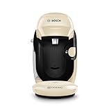 Bosch - Cafetera multibebida Tassimo Happy Friendly, Hasta 70 bebidas, OneTouch, Preparación individual, Diseño compacto, Intellibrew, Crema, TAS117E