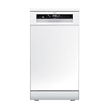 Teka DFS 24650 WH - Lavavajillas Libre Instalación 45 cm HomeCare Series, 9 Cubiertos, 6 Programas de Lavado, Programa Whisper Extra Silencioso, Color Blanco, 84,5 x 44,8 x 60 cm