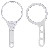 AORVYUI Llave de 2 piezas con correa de goma para filtro de aceite y llave de plástico para filtro de agua de 10 « para abrebotellas, mangueras ajustables, correa para filtro de aceite, etc.