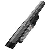 BLACK+DECKER DVC320B21 Aspirador de Mano Fino Color Gris brushless con Accesorios 12V y Batería 2.0Ah Litio con Cargador Base