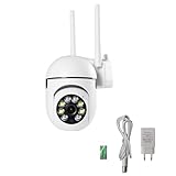 Rtauhife 5G WiFi Cámaras de Vigilancia de 360° Seguimiento Visión A Color Protección de Seguridad Movimiento Cámara Exterior Enchufe de la UE
