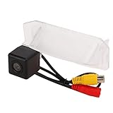 Cámara CCD de Visión Trasera para Automóvil, CCD a Color de 1/3 pulg. Admite Visión Nocturna Lente de ángulo de 170 Grados, Cámara CCD de Respaldo Impermeable IP68 para Mitsubishi Outlander II III IV