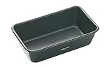 MasterClass Molde antiadherente para pan de 900 g/2 lb, sin PTFE, PFOA ni BPA, robusto acero al carbono de 1 mm de grosor, para hornear panes y bollos, 23x13 cm, con funda, gris