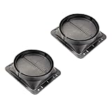 Housoutil 2 Piezas De Válvula Resistente Para Campana Extractora De Cocina Válvula Antirretorno Válvula De Retención De Cocina Material Antióxido Negro