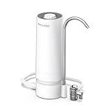 Waterdrop WD-CTF-05 Filtro de Agua para Encimera, 4000 Galones con Recordatorio de Vida del Filtro, Reduce los Metales Pesados, el mal Olor y 99% de Cloro (1 Filtro Incluido)